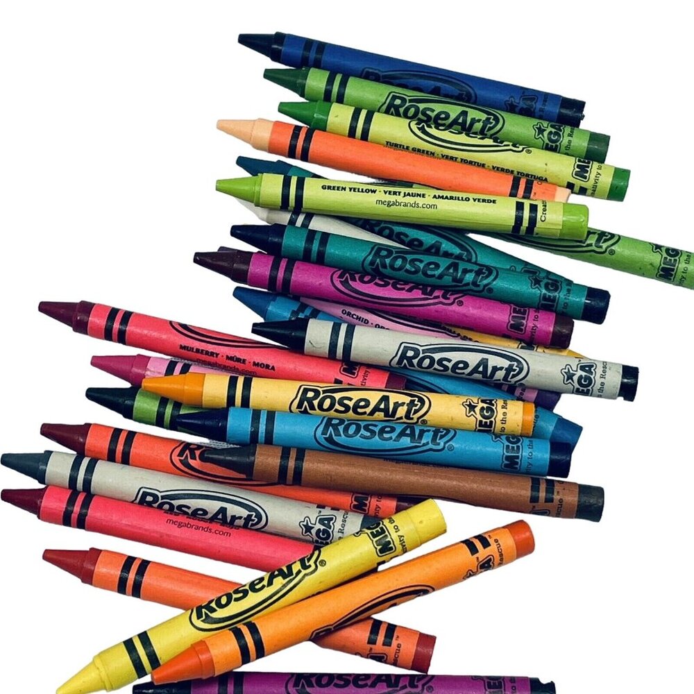 RoseArt Mega Crayons Bonus 27  Smooth Draw Color Discontinued Rose Art - Picture 2 of 14